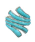 Genuine Sterling Silver Turquoise Southwest Ring Size 6-1/4 RX86265